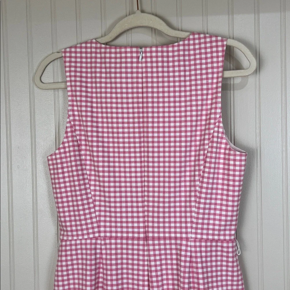 NWT J Crew Gingham Check Pink Sheath Dress Size 6T